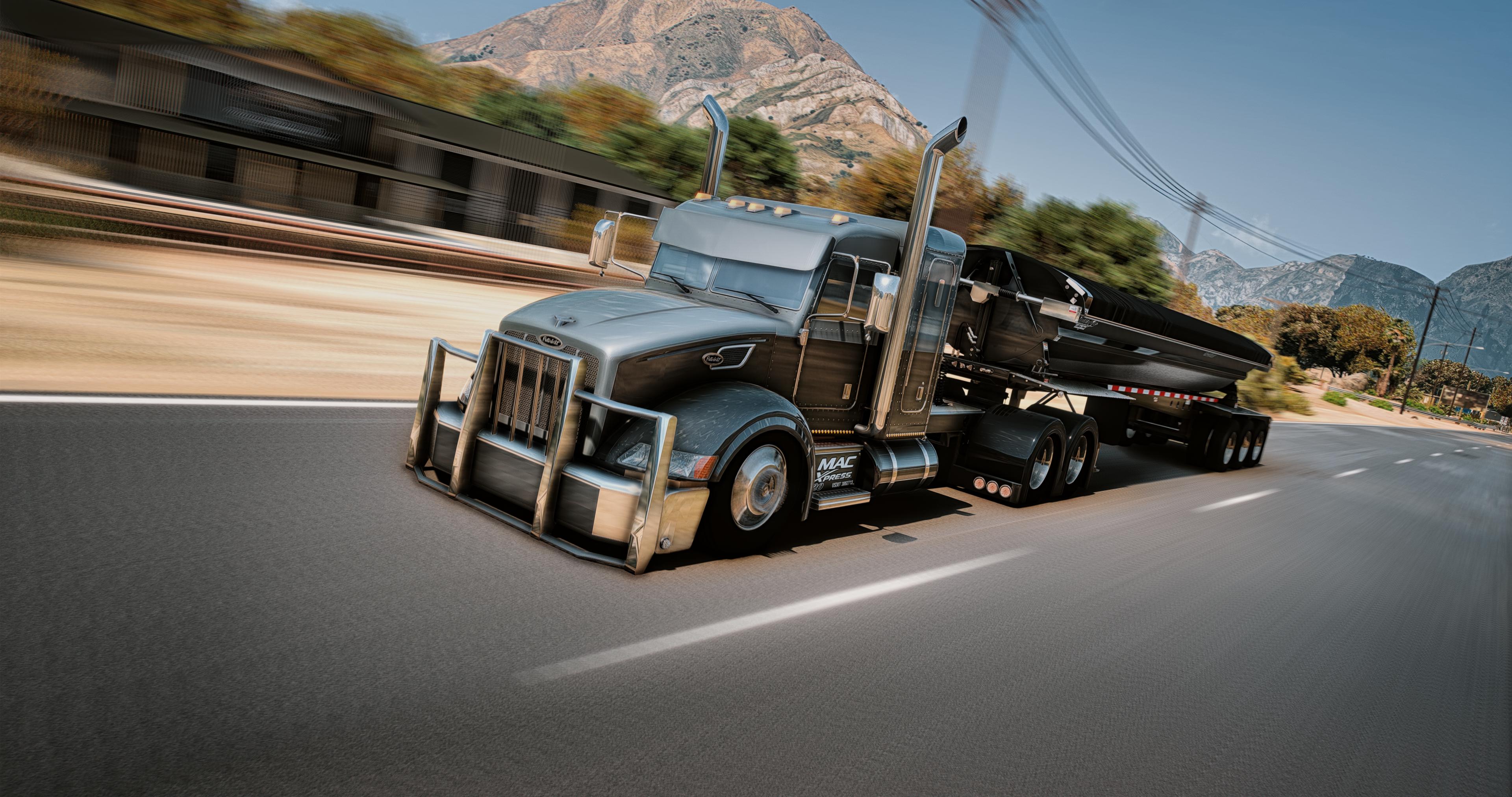 Peterbilt 386 'Mac Express' product banner